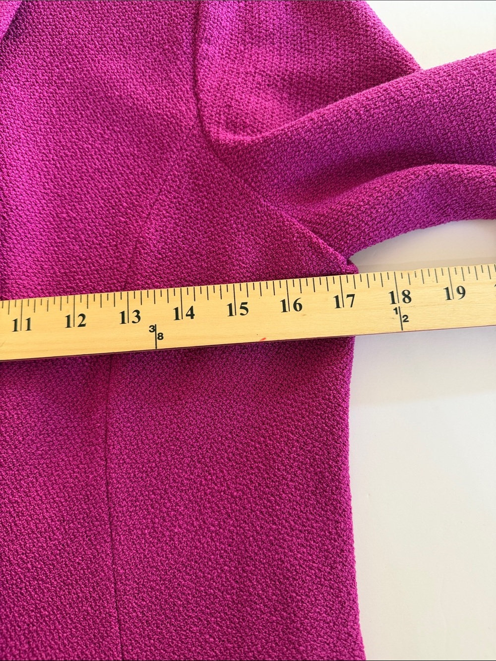 St. John Collection Magenta Santana Knit Jacket Size 8 Double Breasted Designer - Picture 6 of 9